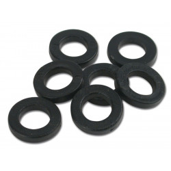 V561 - Rondelle plast. noire diam 6.3x12x2.05mm (100pcs)