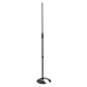 Microphone pole with counterweight