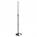 Microphone pole with counterweight