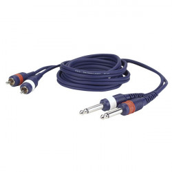 Câble LINE FL23 - 2 RCA Mâle L/R > 2 Mono JACK L/R