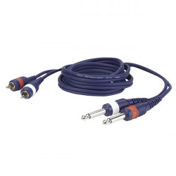 Câble LINE JACK FL23 - 2 RCA Mâle L/R > 2 Mono JACK L/R