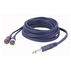 Câble LINE FL33 - Mono JACK > 2 RCA Mâle L/R