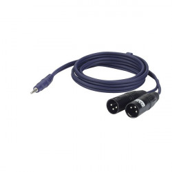 Câble LINE FL46 - Stéréo mini JACK > 2 XLR/M 3 p.