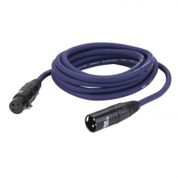 Câble LINE FS03 - XLR/F 3 p. > XLR/M 3 p., 2 x 1,5mm2