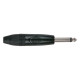 6.3mm Jack X-type Mono with black endcap