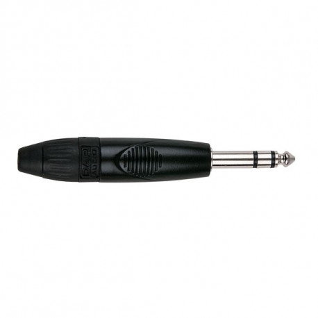 6.3mm Jack X-type Stereo with black endcap