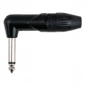 6.3mm Right-angle Jack X-type Mono with black endcap