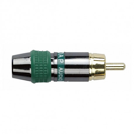 RCA Connector Male, Black housing