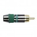 RCA Connector Male, Black housing