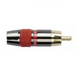 RCA Connector Male, Black housing