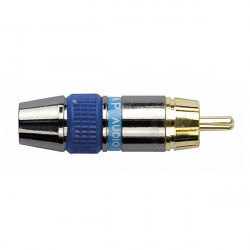 RCA Connector Male, Black housing
