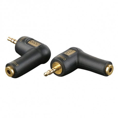 Adaptateur XGA08 - Mini Jack/M stereo > Mini Jack/F, 90°