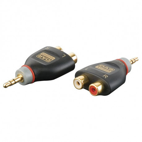 Adaptateur XGA17 - Mini Jack/M stereo > 2 x RCA/F