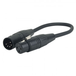 Câble DMX 5 pin XLR Mâle to 3 pin XLR Femelle