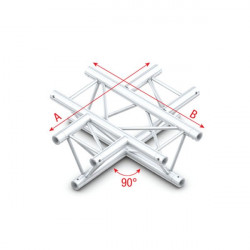 90° 4-way horizontal