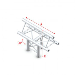 T-Cross vertical 3-way, apex up