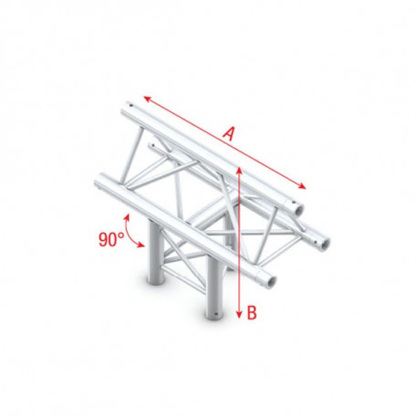 T-Cross vertical 3-way, apex up