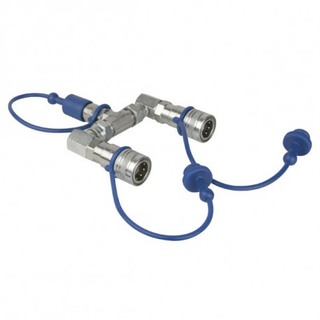 CO2 3/8 Q-Lock 2-way splitter