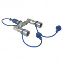 CO2 3/8 Q-Lock 2-way splitter