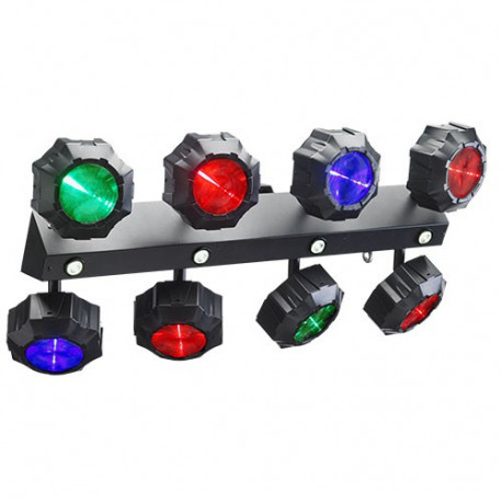 FLASHBEAM - Double rampe à 8 LEDs9W TRI + Flash