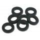 V561 - Rondelle plast. noire diam 6.3x12x2.05mm (100pcs)