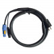 Cordon hybride POWERCON-PC16A / XLR 3G1.5mm² - 3m 