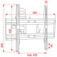 Support écran PLB-4 Adjustable bracket