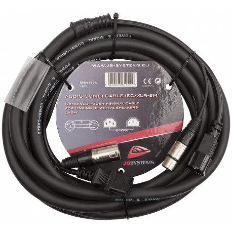 AUDIO COMBI CABLE IEC/XLR-5M Beglec