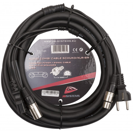 AUDIO COMBI CABLE SCHUKO/XLR-5M Beglec