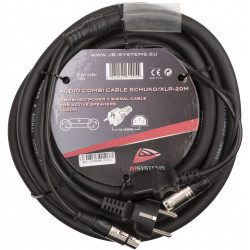 AUDIO COMBI CABLE SCHUKO/XLR-20M Beglec